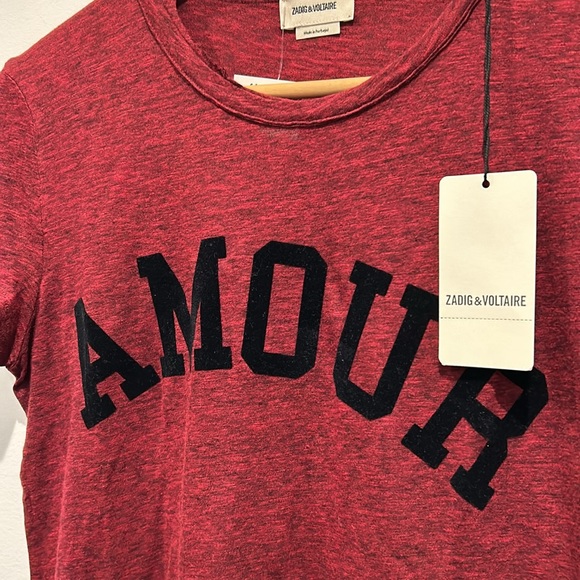 NEW Zadig & Voltaire AMOUR Tee Shirt - Picture 2 of 6